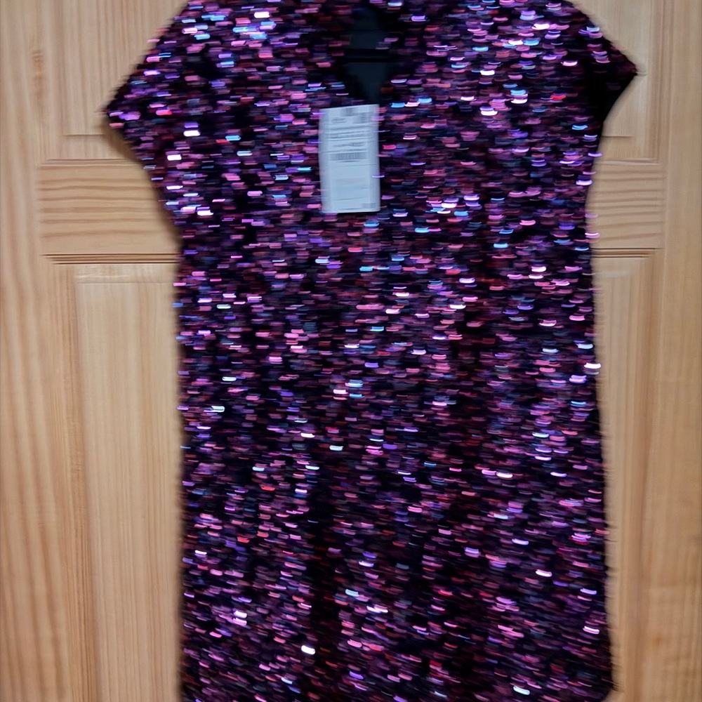 Zara Purple Sequin Dress-Brand With Tags